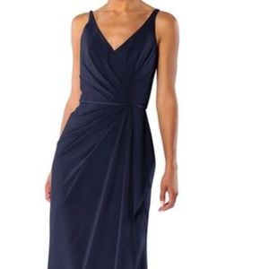 Brideside Dionne Bridesmaid Dress in Midnight Navy
